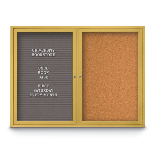 Corkboard, Synthetic Forbo/ Black, 48"x36"